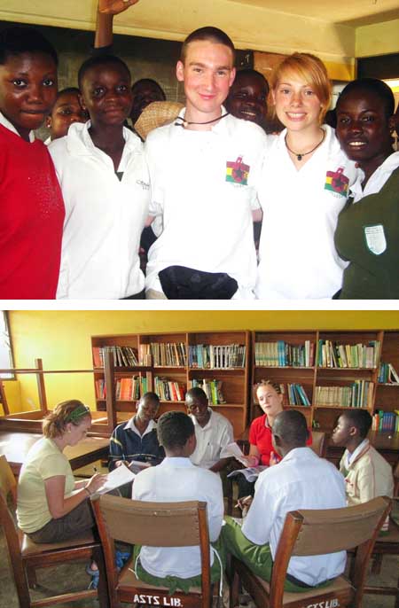 Students with Ghanaian partners